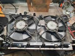 outback gen2 ez30 radiator + gen4 fans